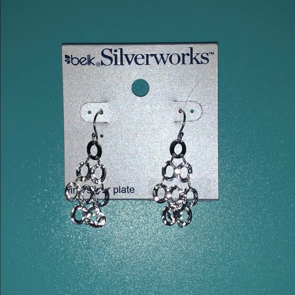 silver dangle earrings